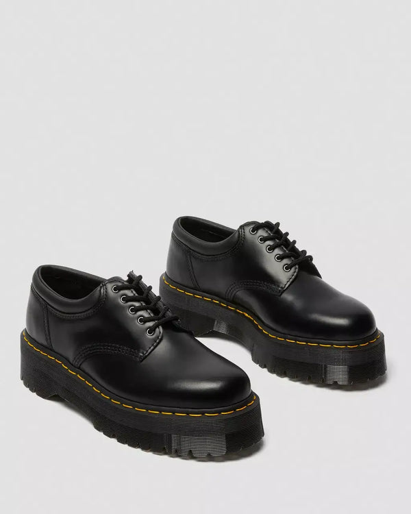 Dr. Martens 8053 lædersko med platformssål – Sort